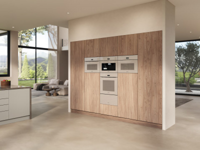 Духовой шкаф с СВЧ Miele H 7440 BMX Pearlbeige
